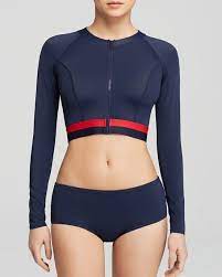 Dkny Cropped Rash Guard Rash Guard Women Swimsuits Cropped Rash Guard Women