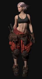 Artstation Hunting Era Panart Wonjin Ryu Female Character Design 3d Model Character Game Concept Art