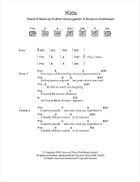 Mgmt was nominated for the 2010 grammy award for best new artist, and their track kids was nominated for best pop performance by a duo or group with vocals. Mgmt Kids Sheet Music Download Pdf Score 43625