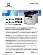 After that, you just need to go to control panel and search for the driver software for the konica minolta magicolor 1600w wireless printer. Konica Minolta Magicolor 1690mf Manuals Manualslib
