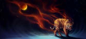 Also for mobile and tablet. Tiger Fantasy Magical Flame 4k Hd Artist 4k Wallpapers Images Backgrounds Photos And Pictures