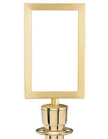 The Post Top Frame Holds 7 X 11 Signs On Your Stanchion Rope Posts This Post Top Frame Eliminates Confusion Within A Crowd Control System Check out our stanchions selection for the very best in unique or custom, handmade pieces from our party décor shops. 7 x 11 sign frame for stanchions rotating brass