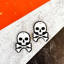 Download Diy Halloween Skull Earrings Amy Romeu