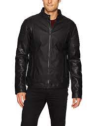 X Ray Men S Slim Fit Moto Faux Leather Tonal Biker Jacket Black Cp186t2smw9 Biker Jacket Slim Fit Men Online Mens Clothing