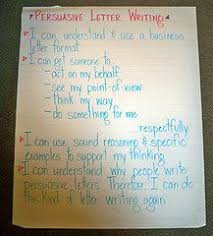Persuasive Letter Writing Anchor Chart Www