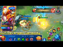 Sep 17, 2019 · this build will give sun decent attack damage and attack speed during the early game which scales well until the late game. Video Mobile Legends Sun