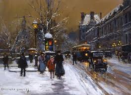 Transpress Nz Paintings Of Paris Streets Featuring Trams By Edouard Leon Cortes Paris Painting Paris Art Post Impressionists