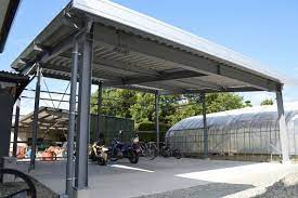 熊本県菊池市の鉄工所 宇野木鉄工所 倉庫 車庫 ガレージハウス 家 外観 鉄骨