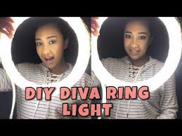 Diy Diva Ring Light Using Only 4 Items Super Cheap Youtube Diva Ring Light Diy Ring Light Diy Makeup