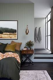 An easy way to combine white and sage green is to have one sage green signature wall, with the rest painted white. 35 Green Bedroom Ideas