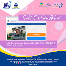 We did not find results for: Hallo Sahabat Ut Sudah Cek Nilai Universitas Terbuka Facebook