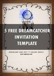 This colorful group of invites and thank you cards work for anyone, no matter what age or gender. Free Printable Dreamcatcher Invitation Templates Download Hundreds Free Printable Birthday Invitation Templates
