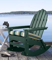 Adirondack Wooden Rocking Chair Adirondack At L L Bean Wooden Rocking Chairs Rocking Chair Diy Outdoor Decor