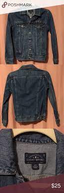 Xs Lucky Brand Denim Jacket W Added Buzz Xs Lucky Brand Tom Boy Trucker With Signature Red Heart Personalize Lucky Brand Denim Lucky Brand Clothes Design