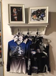 Old Cheer Uniforms On Display Cheer Room Decor Cheer Uniform Display Cheer Uniform