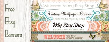 Download Free Etsy Banners Vintage Design Starsunflower Studio Blog PSD Mockup Templates