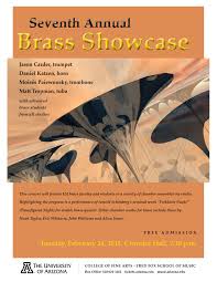 The University Of Arizona Fred Fox School Of Music Presents The Seventh Annual Brass Showcase F University Of Arizona The University Of Arizona Arizona School