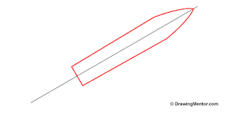 Step by step tutorial learn to draw very simple dr. How To Draw A Rocket Ship Tutorial