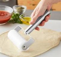 Choice 5 1/2" Wide Dough Roller with Stainless Steel Handles