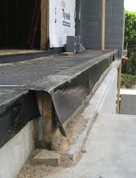 Here's just some of the methods you can consider for yours membranes: Sbs Membrane At Deck Edge Over Wood Jousts And Concrete Slab Building A House Backyard Landscaping Building