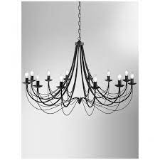 Franklite Philly Black 12 Light Ceiling Fitting Black Ceiling Lighting Ceiling Lights Candle Style Chandelier