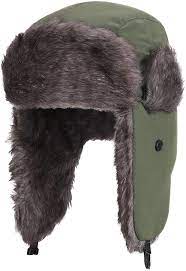 Amazonsmile Yesurprise Trapper Warm Russian Trooper Fur Earflap Winter Skiing Warm Hat Cap Women Men Unisex Windproof Army Trapper Hats Winter Hats Warm Hat