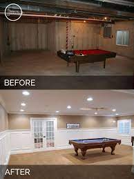 Steve Elaine S Basement Before After Pictures Home Remodeling Contractors Basement Makeover Basement Remodeling