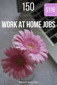 Maybe you would like to learn more about one of these? 150 Legit Real Work At Home Jobs With No Startup Fee For 2021 Moneypantry