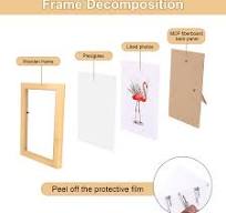 HFDONGL Set of 4 Picture Frames, 10 x 15 cm, Wooden Picture Frame, Small  Picture Frame Set for Wall Hangings or Table Decoration (Wood Colour) : ...