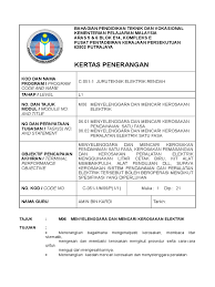 Maybe you would like to learn more about one of these? Kertas Penerangan Baikpulih Peralatan Elektrik