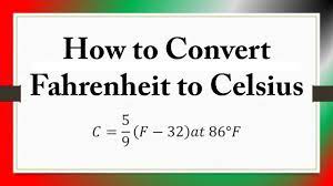 Maybe you would like to learn more about one of these? How To Convert Fahrenheit To Celsius ð¶ 5 9 ð¹ 32 ð'Žð'¡ 86 ð¹ Youtube