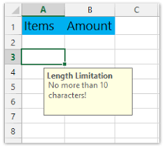 How To Limit Characters Length In A Cell In Excel
