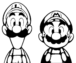 Mario Luigi Stencil Mario Art Mario Coloring Pages Mario And Luigi
