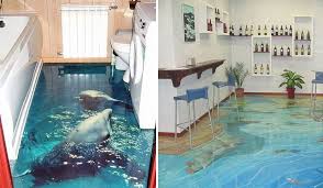 3d Floors Turn Your Bathroom Into An Ocean Floor Design Bathroom Flooring Epoxy Floor