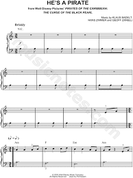 Piano sheet music pirates of the caribbean. He S A Pirate From Pirates Of The Caribbean The Curse Of The Black Pearl Sheet Music Easy Piano Piano Solo In A Minor Transposable Download Print Sku Mn0082044