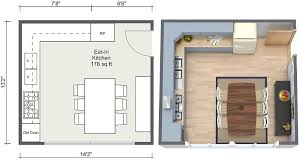 design your own kitchen floor plan