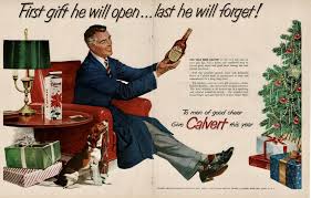 1953 Calvert Reserve Holiday Decanter Bottle Ad In 2020 Painting Vintage Gifts