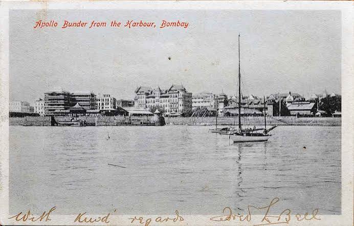 Bombay Coast Before The Taj Hotel & Gateway of India, 1900 PC - Past-India