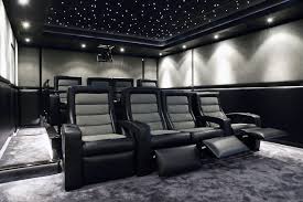 Fiber Optic Ceiling In The Theater Home Cinema Room Home Theater Seating Home Theater Rooms