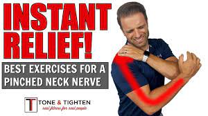 Can you have a pinched nerve in your shoulder. Instant Relief How To Treat A Pinched Neck Nerve Physical Therapy Exercises Youtube