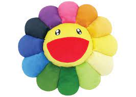Takashi murakami kaikai kiki flower plush pin keychain rainbow blue 30 cm. Takashi Murakami Flower Plush 30cm Murakami Flower Indie Room Decor Indie Room