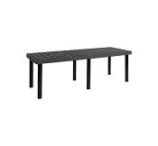 SPC Retail BM662401S Benchmaster 66" x 24" x 24" Black Plastic Grid Top  Single-Level Platform Display