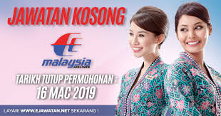 25 jawatan kosong kerja spa permohonan terbuka jpa, jpn, kkm, jpj, imigresen, kpdnhep, aadk, penjara. Jawatan Kosong Di Malaysia Airlines Berhad Mab 16 Mac 2019 Jawatan Kosong 2020