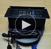 Table Pop up Power Date Center Connection Box with Outlet Network HDMI for  Conference desk - Amazon.com