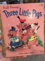1948 Walt Disneys Three Little Pigs Golden Book First Edition A D78 Little Golden Books Little Pigs Three Little Pigs