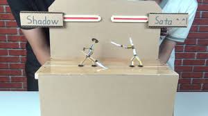 Make Shadow Fight 2 0 Game From Pencil And Bamboo Shadow Fight In Real Shadow Fight Cardboard Robot