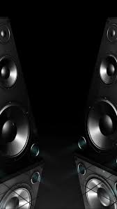 30 hd black iphone wallpapers. Black Speakers 3d Android Wallpaper Free Download