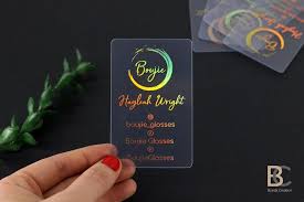 Our foil business cards make the right impression when you want to make introductions and ensure your clients and prospects have easy access to your contact information. Holographic Foil Business Card Clear Transparent Plastic Pvc Etsy Clear Business Cards Foil Business Cards Thick Business Cards