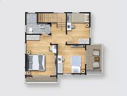 See more ideas about house plans, small house plans, house floor plans. Two Storey House Plan With Three Bedrooms And Two Bathrooms House And Decors
