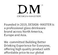 Amazon.com | D.M DESIGN·MASTER [6 PACK, 12 OZ - Premium Glass Coffee Mugs  with Handle. Transparent Tea Glasses for Hot/Cold Beverages, Perfect Design  ...